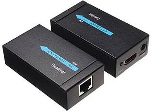 Etzin HDMI Cable 0 m HDMI Extender Over Single Cat 5E/6 60M Support Full HD 1080P 3D