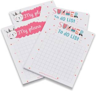 Flipkart SmartBuy Daily Planner with 50 Undated Tear-Off Sheets Each, to Do List Notepad, Desk Pocket-size Memo Pad NO 50 Pages