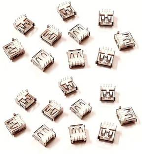 ERHIndia (Pack of 20) USB-AF A Type Female Socket 90 Degrees Radio Electronic Hobby Kit