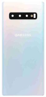 Sandreezz Samsung Galxy S10 / SM-G973(With Camera lens) (with Proper Logo) (Glass) Back Panel