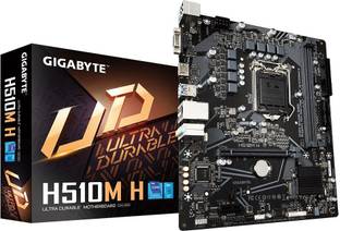 GIGABYTE H510M H Ultra Durable with 6+2 Phases Digital VRM, PCIe 4.0* Design LGA 1200Socket Micro-ATX Intel H410 Chipset DDR4 Motherboard for Desktop