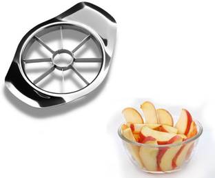 Morbrix Stainless Steel Apple Slicer 8-Blade, Stainless Steel Apple Cutter Straight Peeler