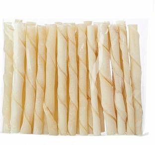 Puppy buddy White Twisted Chew Sticks for Dog Dog Treat