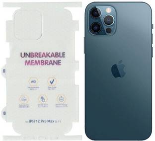 CallSmith Back Screen Guard for Apple iPhone 12 Pro Max Matte Membrane 360 Degree Protection, with Apple Logo