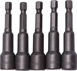 Harden Professional 5pcs 8mm Hex Shank Magnetic Power Nut Driver Socket, 65mm 550622 Socket Set