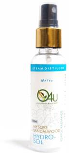 O4U Organic and Pure Steam Distilled Mysore Sandalwood water for Face, Men & Women