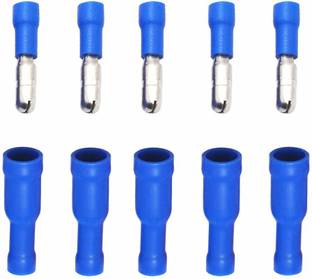 SK Electronics Insulated Male Female Bullet Wire Connector, Bullet Crimp Terminals Connectors ( MPD 2-156, FRD 2-156) Each 25 Pcs Pack of 50 Pcs Wire Connector