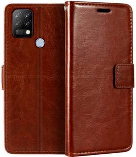 COST TO COST Flip Cover for Tecno Pova Brown Flip Cover, Tecno Pova LD7j