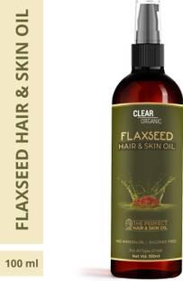 Clear Organic Cold Pressed Flaxseed-Linseed (Alsi)  Hair Oil