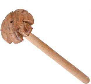 RSPTJM Wooden ravai/Whisk/ghotni/rai (30 cm) Mathani Milk Wooden Hand Blender/Mathani Mixer Blender Blade
