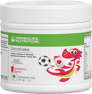 Herbalife Nutrition DINOSHAKE CHILDREN DRINK MIX - STRAWBERRY Plant-Based Protein