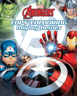 Avengers Copy Colouring Mighty Heroes