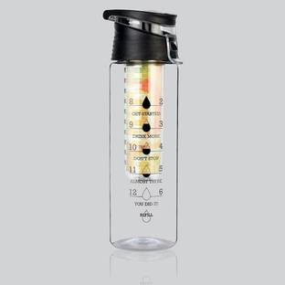 JustProducts High-quality food-grade and BPA free Plastic Infuser Bottle 800 ml Shaker