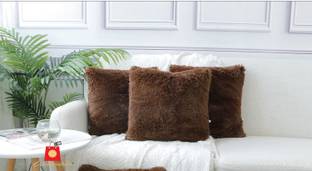 Wondershala Fur, Faux Silk, Microfiber Pillows Cover