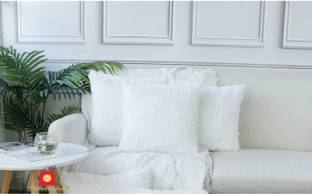 Wondershala Fur, Faux Silk, Microfiber Pillows Cover