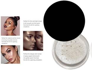 LILLYAMOR SHIMMERY SHINY WHITE POWDERY HIGHLIGHTER FOR ALL TYPE SKIN TONE Highlighter
