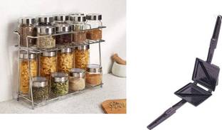 Homedmart Containers Kitchen Rack Steel