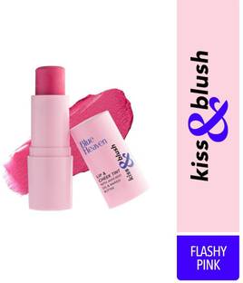 BLUE HEAVEN Kiss & Blush, Lip and Cheek Tint, Flashy Pink, 8.5gm Flashy Pink