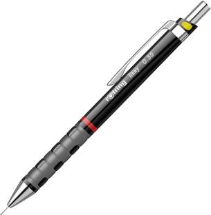 rotring Tikky Mechanical Pencil,HB 0.35mm Lead, Black Plastic Body,Triangular Barrel Pencil