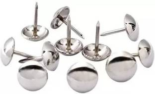 SHASALES Thumb Pins, Push Pins for Notice Board /Bulletin Board/Pin, PINS , Chair Nails Mild Steel Thumb Pin (pack of 200 Pcs / SILVER )  Pins