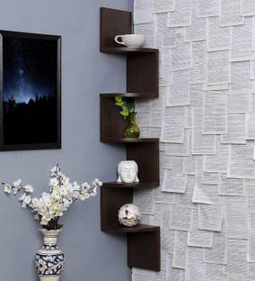 EFA HANDICRAFTS Wooden Wall Shelf
