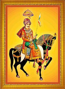 CRAFTSCORNER Pabu ji maharaj Religious Frame
