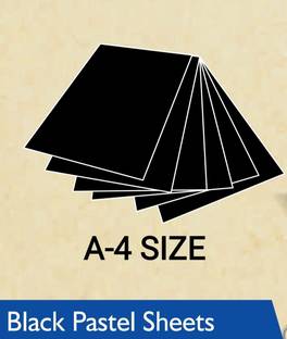 R K SALES R K Black Sketching Paper A-4 Size, Pack of 10 Sheets Sketch Pad