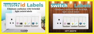 Sudha Ad Print 17.78 cm Switch id Labels/Stickers for Home appliances (1+1 Combo) Self Adhesive Sticker