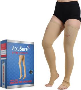 AccuSure Varicose Vein Stockings Thigh Length for Varicose Veins Can Be Used By Men & Women Knee Support