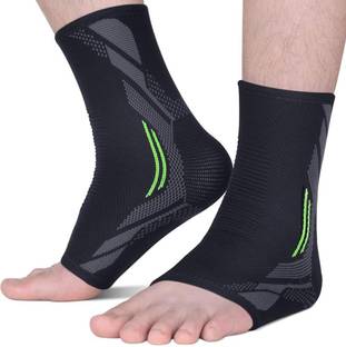 Leosportz Ankle Support Brace Adjustable Sleeves - for Men Women Elbow Support