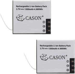 CASON 2x 1350mAh Rechargeable Batteries for Action Camera CN10,CS6,SJCAM,SJ4000  Battery