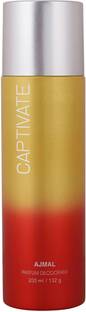 Ajmal Captivate High Quality Deodorant Floral Fragrance casual wear - For Men & Women (200 ml) Deodorant Spray  -  For Men & Women