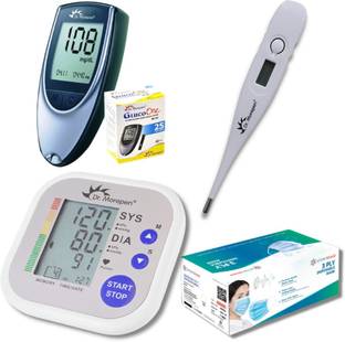 Dr. Morepen DR Morepen HealthCare Appliance Combo with Free AtomShield 3ply mask Glucometer