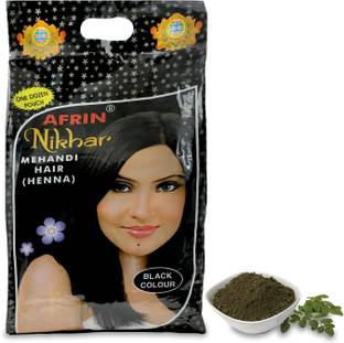 Afrin Black Nikhar Mehandi Pack of 12 (30gm each)