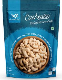 Greenfinity Natural & Unsalted Cashew | Non GMO | Gluten Free | Zero Transfat & Cholesterol Cashews