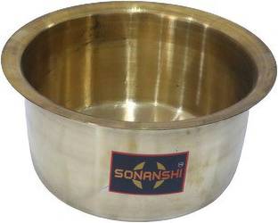 Sonanshi Pital/Brass Tope/Patila/Bhagona Pot 13.97 cm diameter 1 L capacity