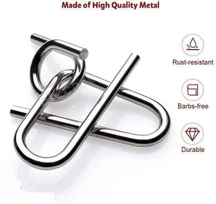 ARNIYAVALA Metal Puzzles Brain Teaser Set IQ Busters Mind puzzle for Kids