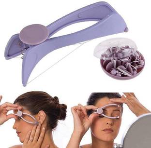 NezTech Tweezer Eyebrows Plucker Tools For Women Trimmer Threading Machine With 10 Dhaga