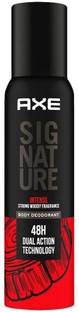 AXE SIGNATURE INTENSE PERFUME BODY DEODORANT 122ML FOR MEN PACK OF 1 Perfume Body Spray  -  For Men