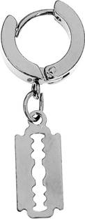 Sullery Razor Blade Dangle Women Men Stainless Steel Link Chain Hoop Earrings Stainless Steel Hoop Earring, Stud Earring, Drops & Danglers, Huggie Earring, Tunnel Earring