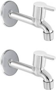 BATHHALL Steel Marc Bib Tap Faucet for Bathroom/kitchen ,Outdoor(Pack of 2) Faucet Set