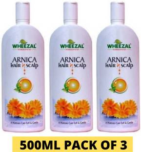 WHEEZAL HOMEOTRADE ARNICA HAIR N SCALP 500ML PACK OF 3