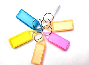 SHARMA BUSINESS Key Chains for Multipurpose Use With White tag set of 20 Keychains Key Chain