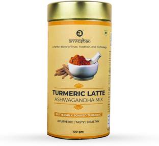 Anveshan Turmeric Latte | Ashwagandha Mix | Immunity Booster | Haldi Doodh Mix | 100G