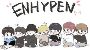 Enhypen K- Boy Band Matte Finish Poster Paper Print