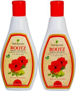 RAJAH AYURVEDA Rootz Herbal Shampoo 200Ml (Pack of 2)