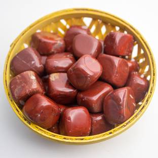 Your Spiritual Revolution Red Jasper Tumble Natural Crystal Vastu Stones Feng Shui (100 gm) Decorative Showpiece  -  11.5 cm