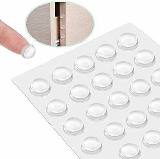 Hyderon Self Adhesive Silicone Round Bumper Dots Cabinet Safety Stoppers 20 pcs Adhesive