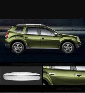 GARGROUP Door Handle Chrome Suitable with Duster 2013 to2015 set of 4pc Chrome Renault 1 Series Side Garnish