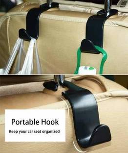 Newvent Car Back Seat Hook, Hanger,Seat Hanging for Groceries, Handbags, Purse and Bags Car Storage Bag & Bin
